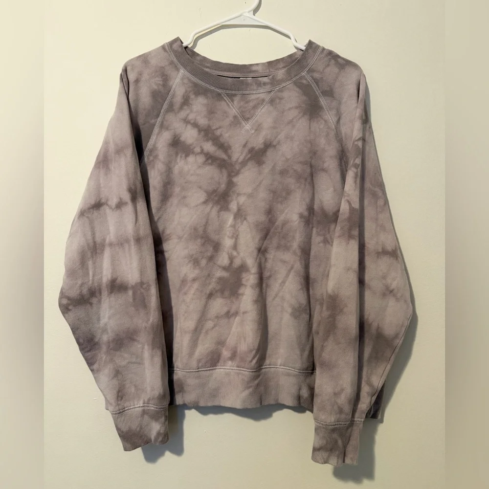 Old Navy Tie Dye Crewneck Sweatshirt Size M • Purple/Gray Pullover